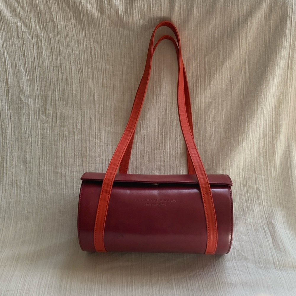 Hester Van Eeghen Burgundy and Orange Women's Bag